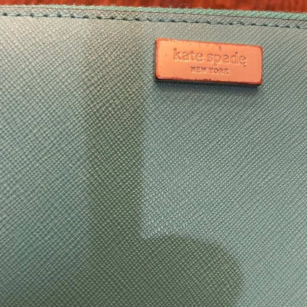 Kate Spade Teal full zip wallet